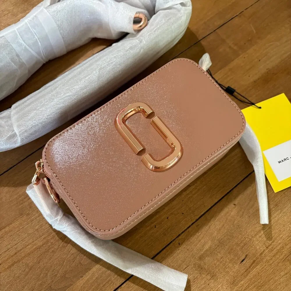 NNWT Marc Jacobs The Snapshot DTM Crossbody Camera Bag Sunkissed Pink Monogram